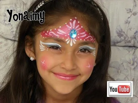 PRINCESA CON CORONA ( PINTACARITAS). FACEPAINTING PRINCESS . - YouTube