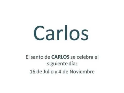 Origen y significado del nombre Carlos - YouTube Origen y significado del nombre Carlos - YouTube
