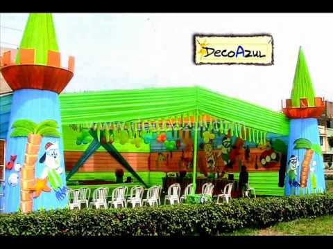 DOKI - DECOAZUL - Decoración de Fiestas Infantiles - YouTube