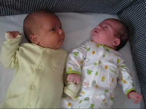 Bebes mellizos 1ere discusion bebe - YouTube