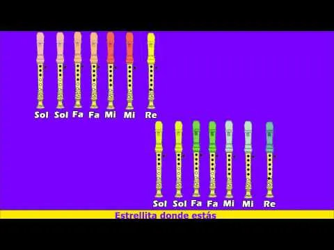 Estrellita donde estás en Flauta Dulce con Notas - YouTube Estrellita donde estás en Flauta Dulce con Notas - YouTube