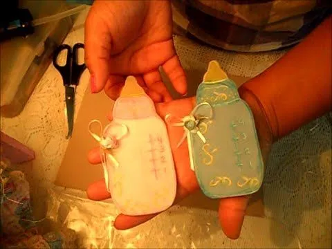 Tarjetas de baby shower de tetero - Imagui
