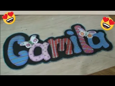Como hacer letras en foami paso a paso - Imagui Como hacer letras en foami paso a paso - Imagui