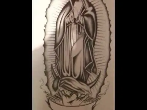 Como dibujar ala Virgen de Guadalupe paso a paso - Imagui