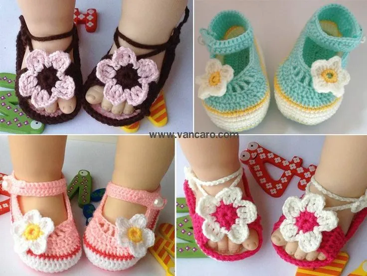 http://www.vancaro.com/accessories/baby-crochet-shoes ♥ Vancaro ... http://www.vancaro.com/accessories/baby-crochet-shoes ♥ Vancaro ...