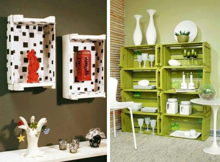 huacales ideas on Pinterest | Vintage Bookshelf, Crate Shelves and ... huacales ideas on Pinterest | Vintage Bookshelf, Crate Shelves and ...
