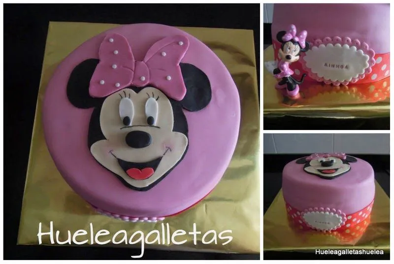 Huele a galletas,huele a...: TARTA MINNIE PARA AINHOA Y YA VAN DOS!