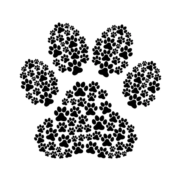 Huella de perro — Vector stock © yupiramos #27059755