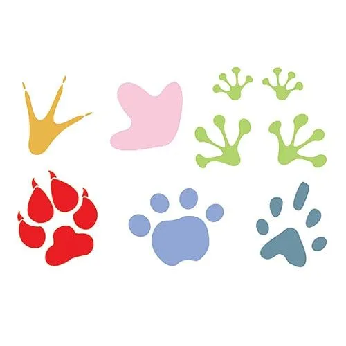 Huella de animales para colorear - Imagui