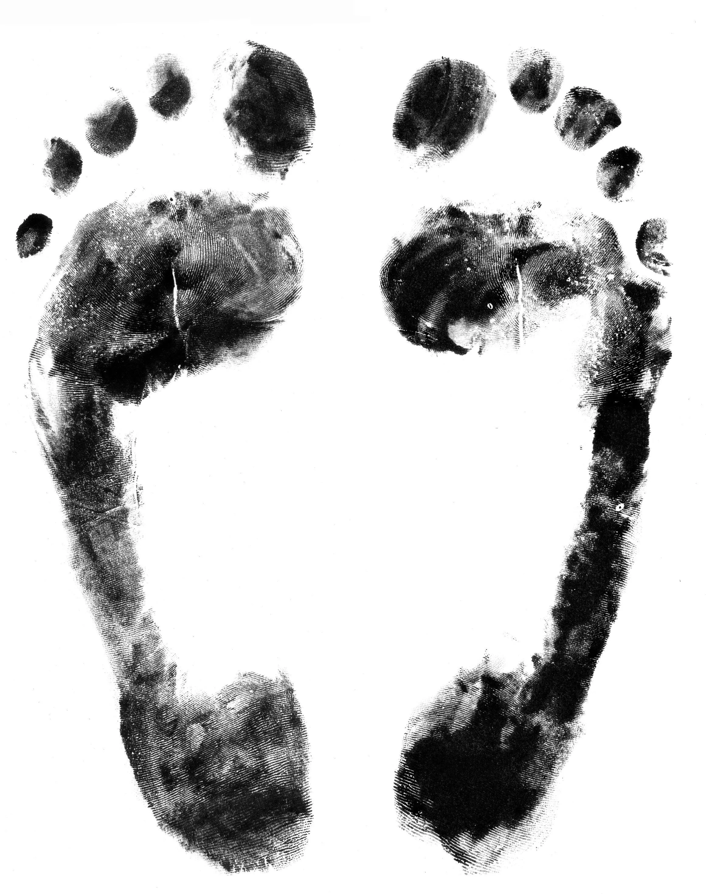 Dibujos de huellas de pies - Imagui
