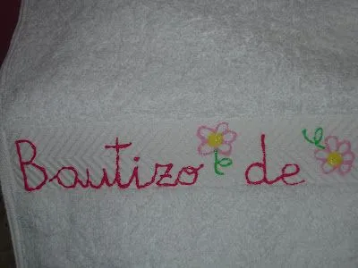 UN HUEQUITO PA MIS COSAS: Toalla Bautizo