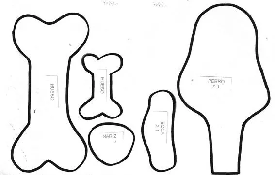Dibujos para pintar de huesos - Imagui