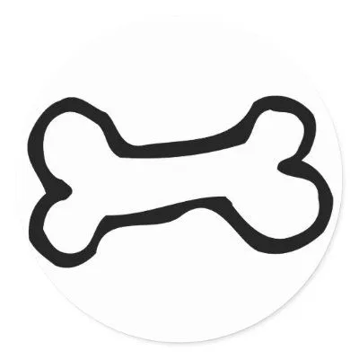 Perro con hueso para colorear - Imagui