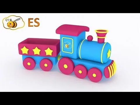 Un huevo sorpresa: un tren. Los trenes para niños. Dibujos ...