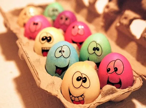 huevos con caras | Anime y Mas...