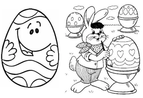 Huevos de Pascua para colorear
