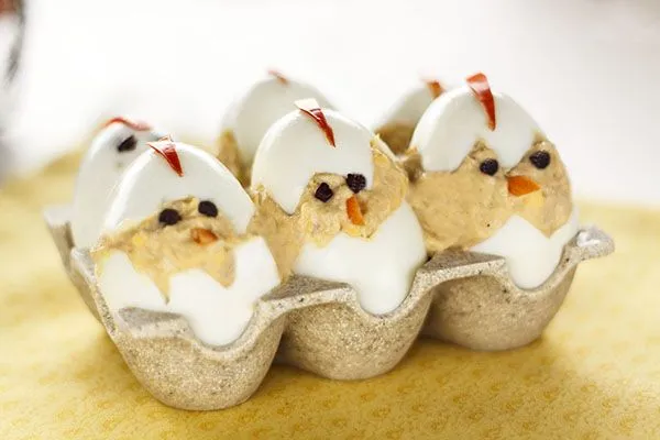 Huevos rellenos de Pascua. Recetas de Pascua Huevos rellenos de Pascua. Recetas de Pascua