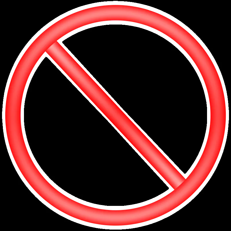 Signo de prohibido PNG - Imagui