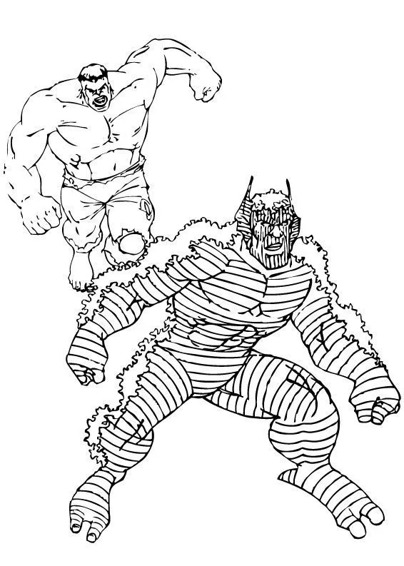 Dibujos de Hulk para colorear, El Increíble Hulk para imprimir