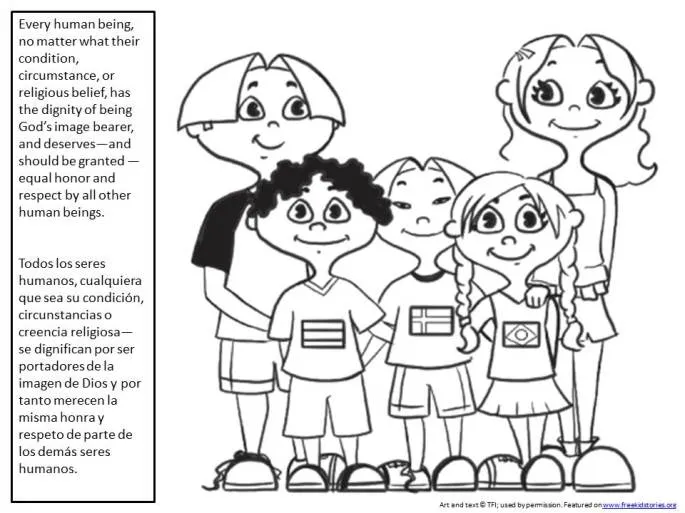 El valor de lo humano: páginas para pintar – Human Value Coloring Pages – Free Kids Stories El valor de lo humano: páginas para pintar – Human Value Coloring Pages – Free Kids Stories