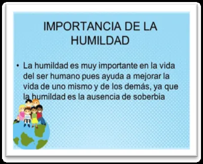 La humildad para niños - Imagui