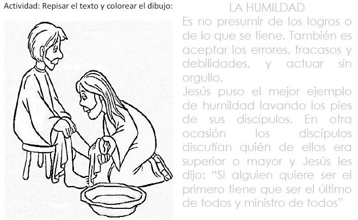 Humildad dibujos para colorear - Imagui