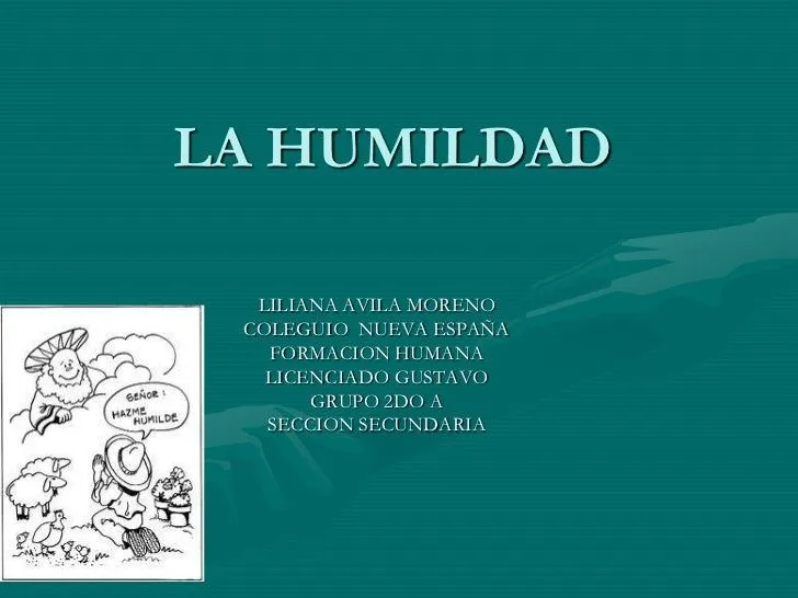 La humildad lili