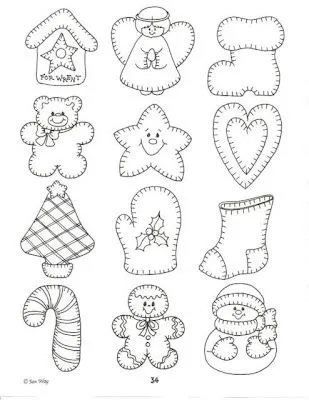  ... estos dibujos los podeis copiar para hacer labores para Navidad