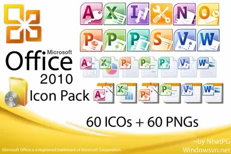 Iconos gratis, microsoft office 2010