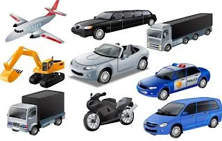 Iconos de medios de transporte terrestres y aéreos en vectores ... Iconos de medios de transporte terrestres y aéreos en vectores ...
