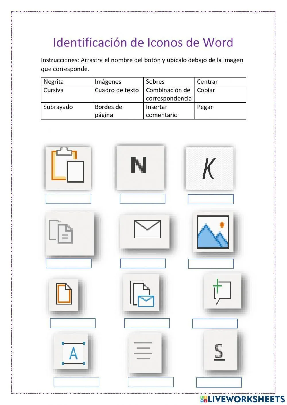 Iconos de word imagui