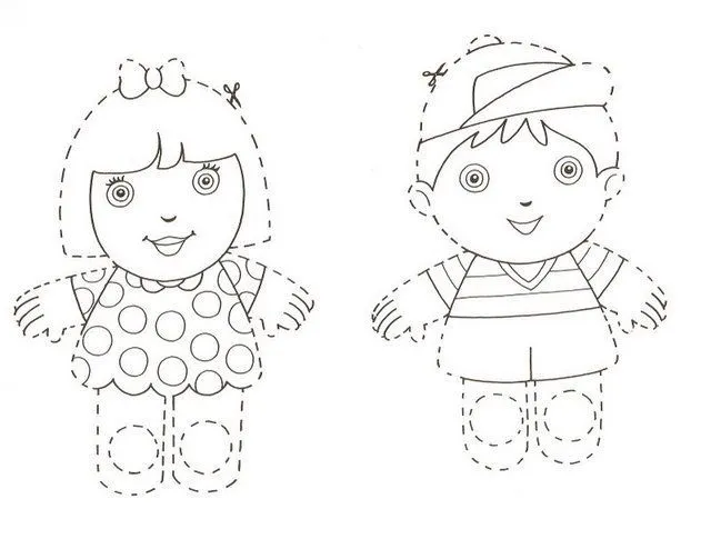 Titeres de papel recortables para niños ~ Solountip.com Titeres de papel recortables para niños ~ Solountip.com