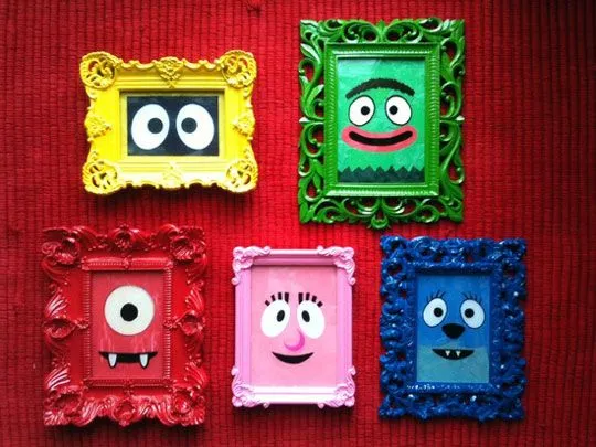 Una idea creativa para cuadros infantiles | Decoideas.Net Una idea creativa para cuadros infantiles | Decoideas.Net