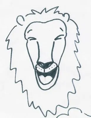 La idea no es dibujar un león realista, sino explorar las formas ... La idea no es dibujar un león realista, sino explorar las formas ...