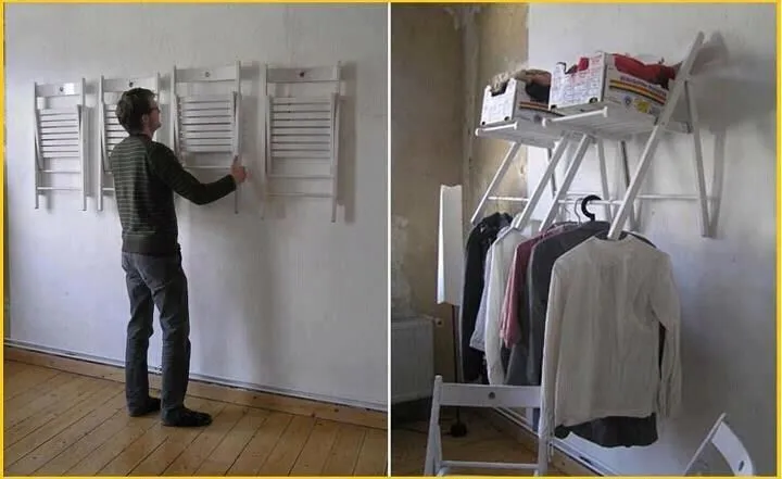 Una buena idea para improvisar un ropero "coqueto" | Me gusta para ... Una buena idea para improvisar un ropero "coqueto" | Me gusta para ...