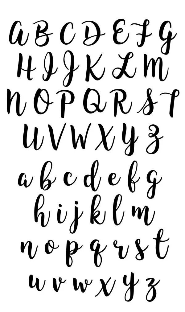 7 ideas de abecedario en letra bonita