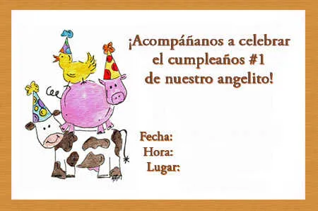 Ideas para el primer año del bebé: La Granjita | Fiesta101 Ideas para el primer año del bebé: La Granjita | Fiesta101