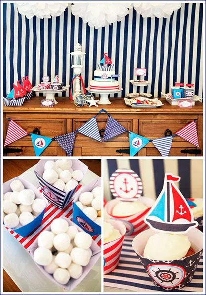 Ideas para Baby Shower al estilo marinero original | Muy sencillo Ideas para Baby Shower al estilo marinero original | Muy sencillo