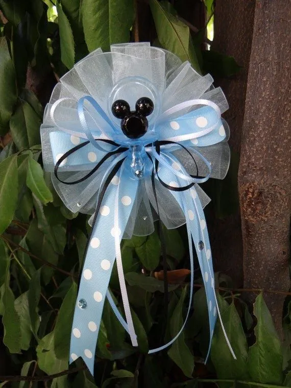 Mickey Mouse Baby Shower Corsage por FantastikCreations en Etsy