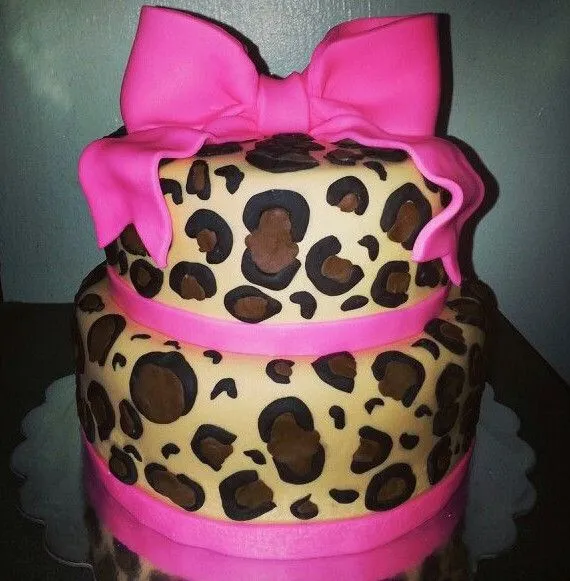 Ideas para Baby Shower — pastel de baby shower Animal Print