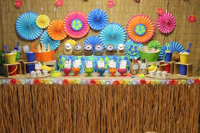 Ideas para baby shower temático de Hawaii