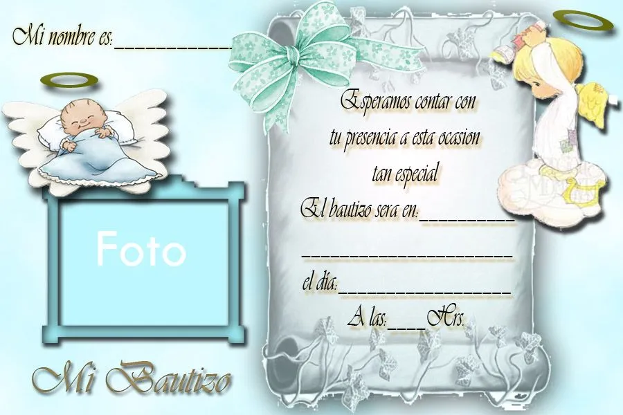 Ideas para bautismo: tarjetas para imprimir - Guía de MANUALIDADES Ideas para bautismo: tarjetas para imprimir - Guía de MANUALIDADES