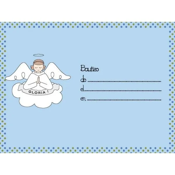 TARJETAS PARA PERSONALIZAR E IMPRIMIR GRATIS DE BAUTISMO - Imagui