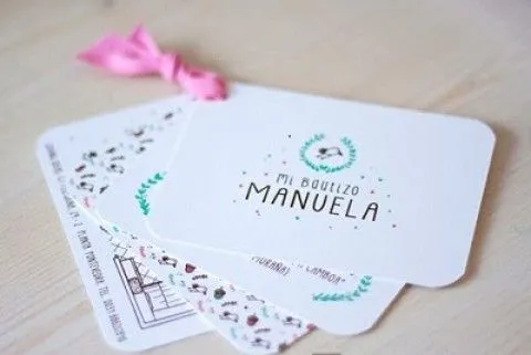 Invitaciones bautizo modernas | Fiestas y celebraciones