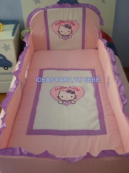 IDEAS PARA TU BEBÉ: Juego de cuna: Hello kitty corazón