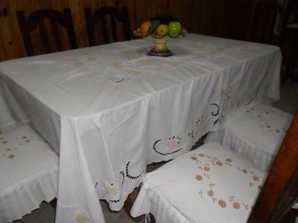 Ideas para bordar manteles | Manualidades