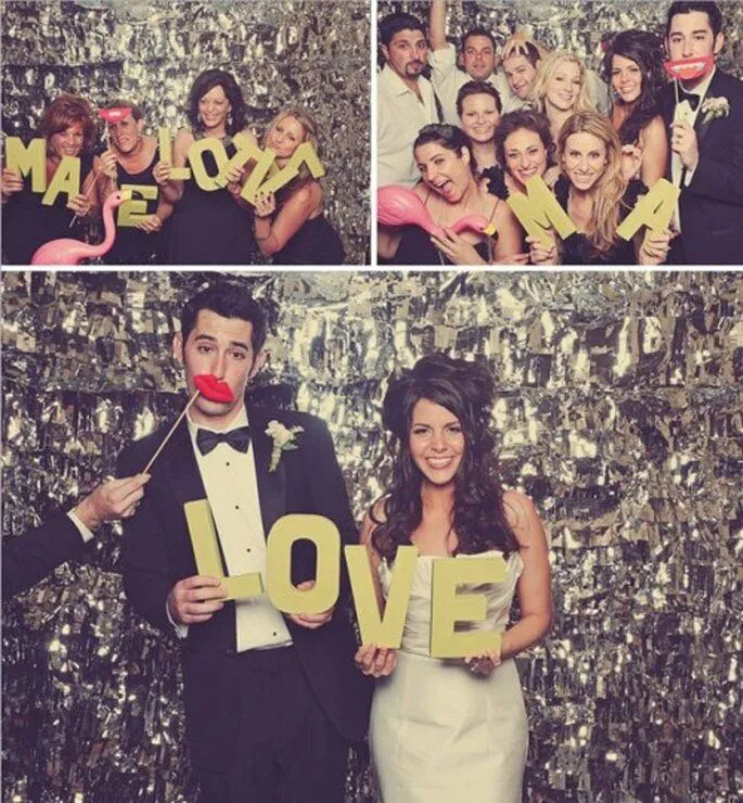 3 ideas para hacer tu propia cabina de fotos de boda DIY