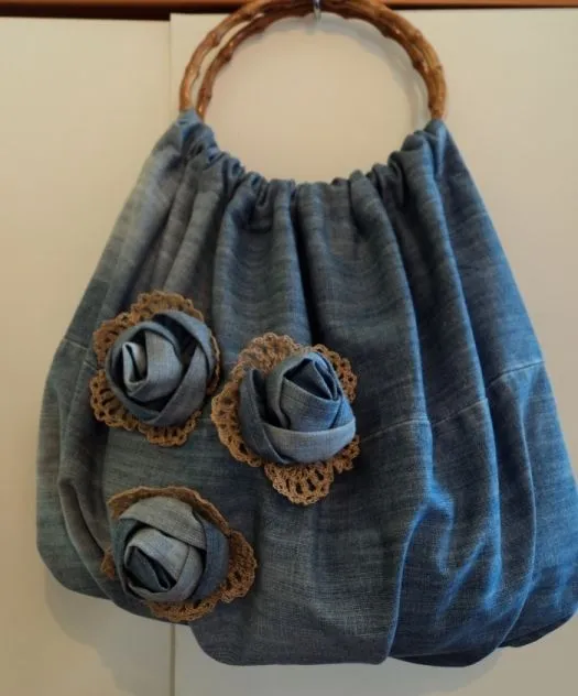 Bolsos de jeans decorados - Imagui