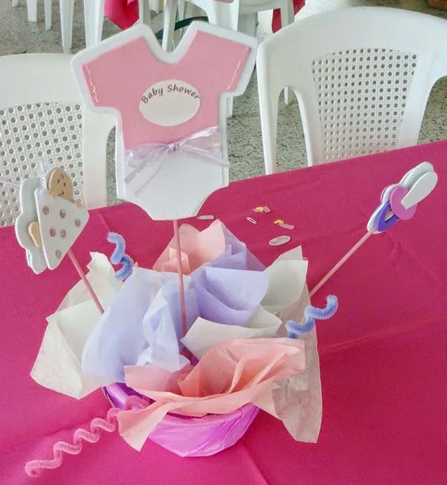 Ideas para unos centros de mesa para baby shower económicos | Baby ...