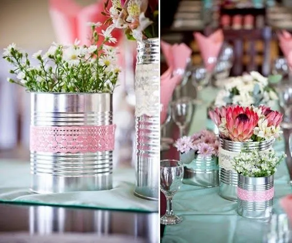 Ideas para centros de mesa low-cost | Decoración Ideas para centros de mesa low-cost | Decoración